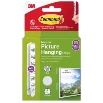 3M Command ragasztócsík keskeny, 4 db, fehér (7100337191)