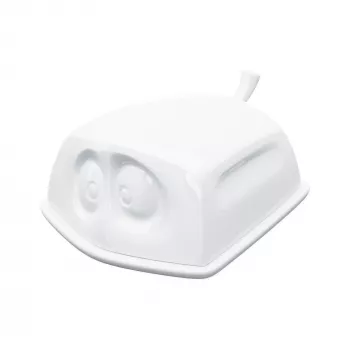 FIFTYEIGHT vajtartó rejtett fehér – porcelán vajtartó rejtett arccal