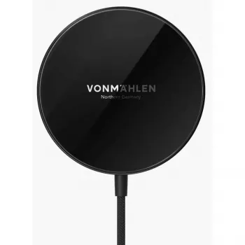 Vonmählen Aura Mini mágneses vezeték nélküli töltő USB-C kábellel, 15W, fekete