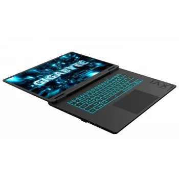 GIGABYTE GAMING A16 PRO DXHG4EECC4SD játék laptop, 16 inch QHD+ 165Hz, Intel Core 7 240H, 32GB LPDDR5X, 1TB SSD, RTX 5070 Ti 12GB, operációs rendszer nélkül, szürke