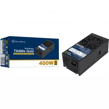 SilverStone TX400x Gold 400W 80 PLUS Gold ATX tápegység, fekete, 2x PCIe