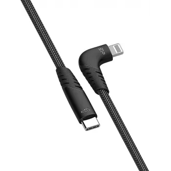 Silicon Power Boost Link Nylon LK50CL USB-C to Lightning Cable, 1 m, Grey