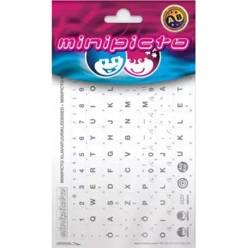 Kolm Lõvi Minipicto észt billentyűzet-matrica (KB-UNI-EE01-WHTLTGRY)
