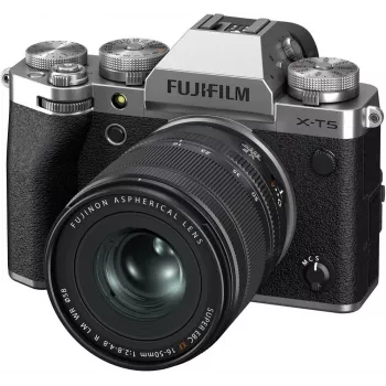 Fujifilm X-T5 / XF16-50mm F2.8-4.8 R LM WR tükör nélküli rendszerfényképezőgép szettben, ezüst (16939461)
