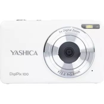 Yashica DigiPix 100 digitális fényképezőgép, fehér (YAS-DG100PP-WH)