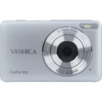 Yashica DigiPix 100 kompakt digitális fényképezőgép, 8 MP, 2,4 inch IPS-kijelző, ezüst (YAS-DG100PP-SV)