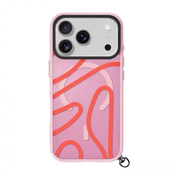 LAUT Keyko Pop tok iPhone 17 Pro-hoz, Rosy Wave