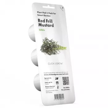 Click & Grow Smart Garden utántöltő csomag Red Frill Mustard, 3 növénykapszula (SGR77X3)