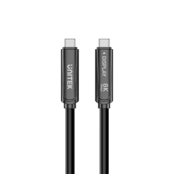 Unitek USB-C aktív optikai kábel 10Gbps PD60W 8K@30Hz 12m fekete