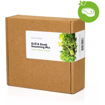 Click & Grow steak fűszerkeverék növénykapszulák Smart Gardenhez, 9 darabos csomag (PPMSSX9)