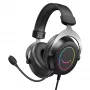 FIFINE H3 AmpliGame RGB vezetékes over-ear játék headset levehető mikrofonnal, 50 mm-es meghajtókkal, USB-A, fekete