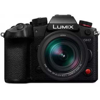 Panasonic Lumix DC-GH7LE rendszerfényképezőgép váz 12-60mm objektíves szettel - fekete