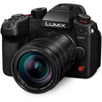 Panasonic Lumix DC-GH7LE rendszerfényképezőgép váz 12-60mm objektíves szettel - fekete