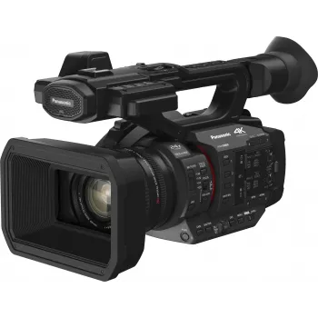 Panasonic HC-X2E 4K Ultra HD profi kamerakészülék 20x Leica Dicomar objektívvel, 5 tengelyes Hybrid O.I.S.+-szal, dupla XLR-bemenettel, 3G-SDI-vel, Wi-Fi-vel, dupla SD-kártyahellyel