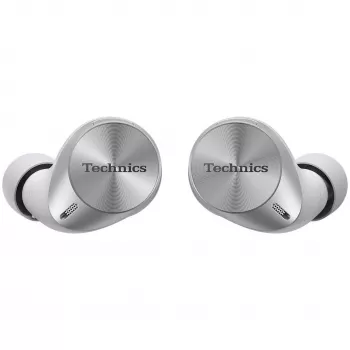 Technics EAH-AZ60M2ES True Wireless fülhallgató Dual Hybrid ANC-vel, LDAC-kel, 8 mm-es meghajtókkal, 3 eszközös multipointtal, IPX4-gyel, ezüst
