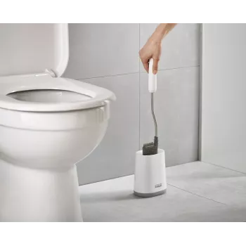 Joseph Joseph Flex Lite WC-kefe tartóval, fehér