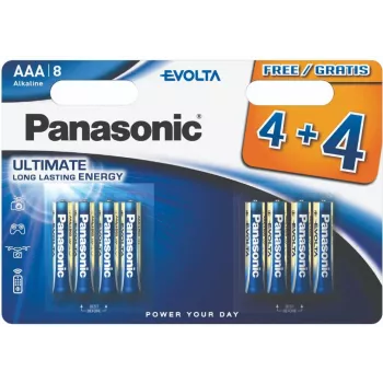 Panasonic Evolta elem LR03EGE/8B (4+4 darab) (LR03EGE/8BW 4+4F)