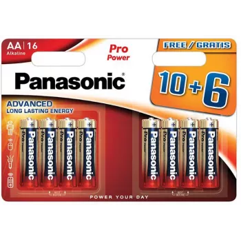 Panasonic Alkaline Power AA elem 16-os csomag (10+6 bónusz) LR6 1,5V