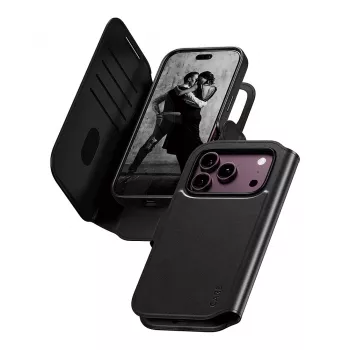 CARE™ by PanzerGlass® Tango 2 az 1-ben pénztárcás tok fekete MagSafe-dzsel iPhone 18 Pro / 17 Pro készülékhez