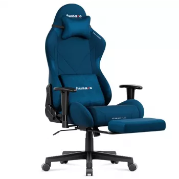Huzaro Force 5.7 kék ergonomikus gamer szék - PU bőr, állítható kartámaszok, állítható háttámla, ágyék- és nyaktámasz párnák