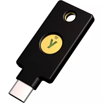 YubiKey 5C NFC biztonsági kulcs - fekete/arany