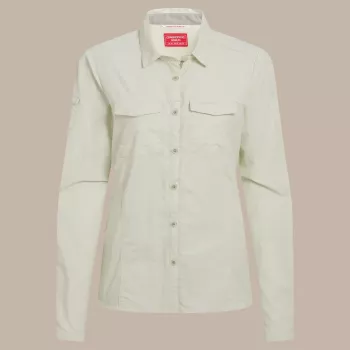 Craghoppers NosiLife Adventure LS Shirt III női utazóing - Pear Drop, S méret