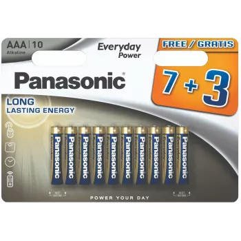 Panasonic Everyday Power alkáli AAA elem LR03 10 darabos csomag bliszter