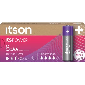 ITSON LR6IPO/8CB alkáli AA elem (8 darabos csomag)