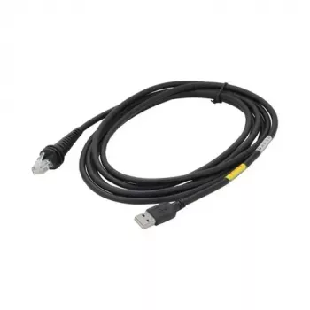 Honeywell CBL-500-300-S00-07 USB tápkábel, 3m, fekete, Type-A - Type-B, 5V