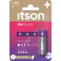 ITSON LR6IPO/4CP alkáli AA-elemek, 4 darabos csomag, 1,5V, hosszú eltarthatóság