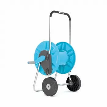 CELLFAST ALUPLUS 55-260 alumínium tömlőtároló kocsi, 60 m 1/2 inch kapacitás, összecsukható hajtókar, szerszám nélküli összeszerelés, szürke/fekete/narancssárga