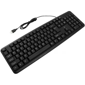Accura Vista ACC-K1411 vezetékes teljes méretű billentyűzet, USB, QWERTY, fekete