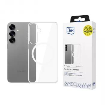 3mk Clear MagCase Samsung Galaxy S25 Transparent MagSafe Phone Case
