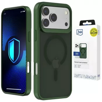 3MK Smoke MagCase tok Apple iPhone 17 Pro készülékhez - zöld