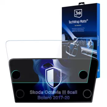 3MK PROTECTION Skoda Octavia III Bolero (2017-2020) TechWrap matt képernyővédő fólia a középkonzolhoz