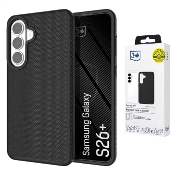 3MK Fortis MagCase tok Samsung Galaxy S26+ készülékhez - átlátszó védőtok MagSafe támogatással