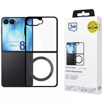 3MK Satin Armor MagCase tok Samsung Galaxy Z Flip5 készülékhez - fekete