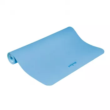REBEL ACTIVE kék TPE edzőszőnyeg 200x115x1 cm jógához, pilateshez, fitneszhez, gimnasztikához