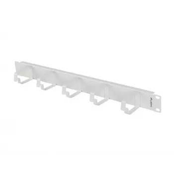 LANBERG 19 inch 1U kábelrendező 5 fémtartóval B típus, szürke