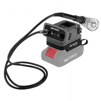 GRAPHITE Energy+ 18V akkumulátoros forrasztóállomás 60W, 200-480°C, LCD, akkumulátor nélkül