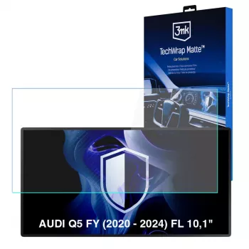 3MK PROTECTION TechWrap matt képernyővédő fólia Audi Q5 FY (2020-2024) 10,1 inch központi kijelzőhöz