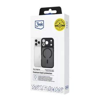 3MK Misty MagCase tok Apple iPhone 16e / 17e-hez - fekete