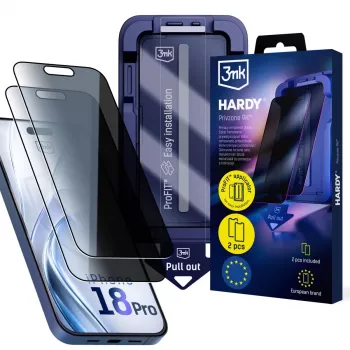 3mk Hardy Privzone 9H képernyővédő fólia Apple iPhone 18 Pro-hoz