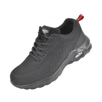 AWTOOLS AW LOW BOOTS IRON R.44 CAT. SB LIGHT - acél orrú biztonsági bakancs, alacsony szárú, 44-es méret, fekete marhabőr, PU csúszásmentes talp