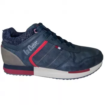 Lee Cooper férfi szabadidőcipő navy piros LCJ-21-29-0642M