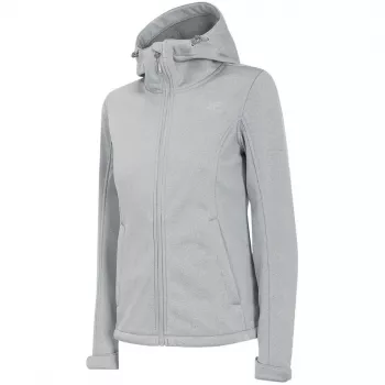4F női softshell dzseki H4Z22 SFD350 világosszürke melanzs