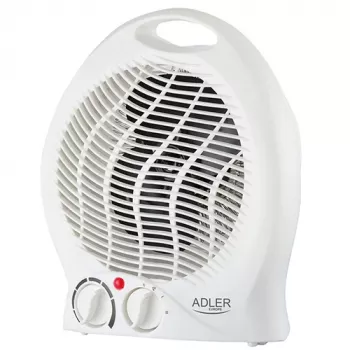 Adler AD 7728 PTC kerámia hőlégfúvó 2000W oszcillációval, 2 fokozattal, hideg levegős üzemmóddal, túlmelegedés- és dőlésvédelemmel, fehér/fekete
