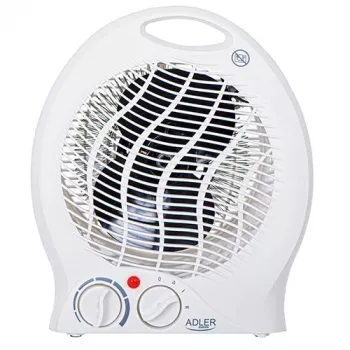 Adler AD 7728 PTC kerámia hőlégfúvó 2000W oszcillációval, 2 fokozattal, hideg levegős üzemmóddal, túlmelegedés- és dőlésvédelemmel, fehér/fekete