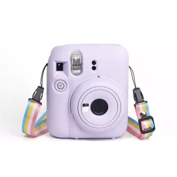 LOVEINSTANT szilikon védőtok Fujifilm Instax Mini 12-höz – lila