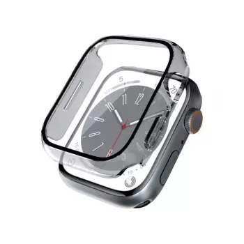 Crong Hybrid Watch Case edzett üveggel Apple Watch 40mm-hez - átlátszó